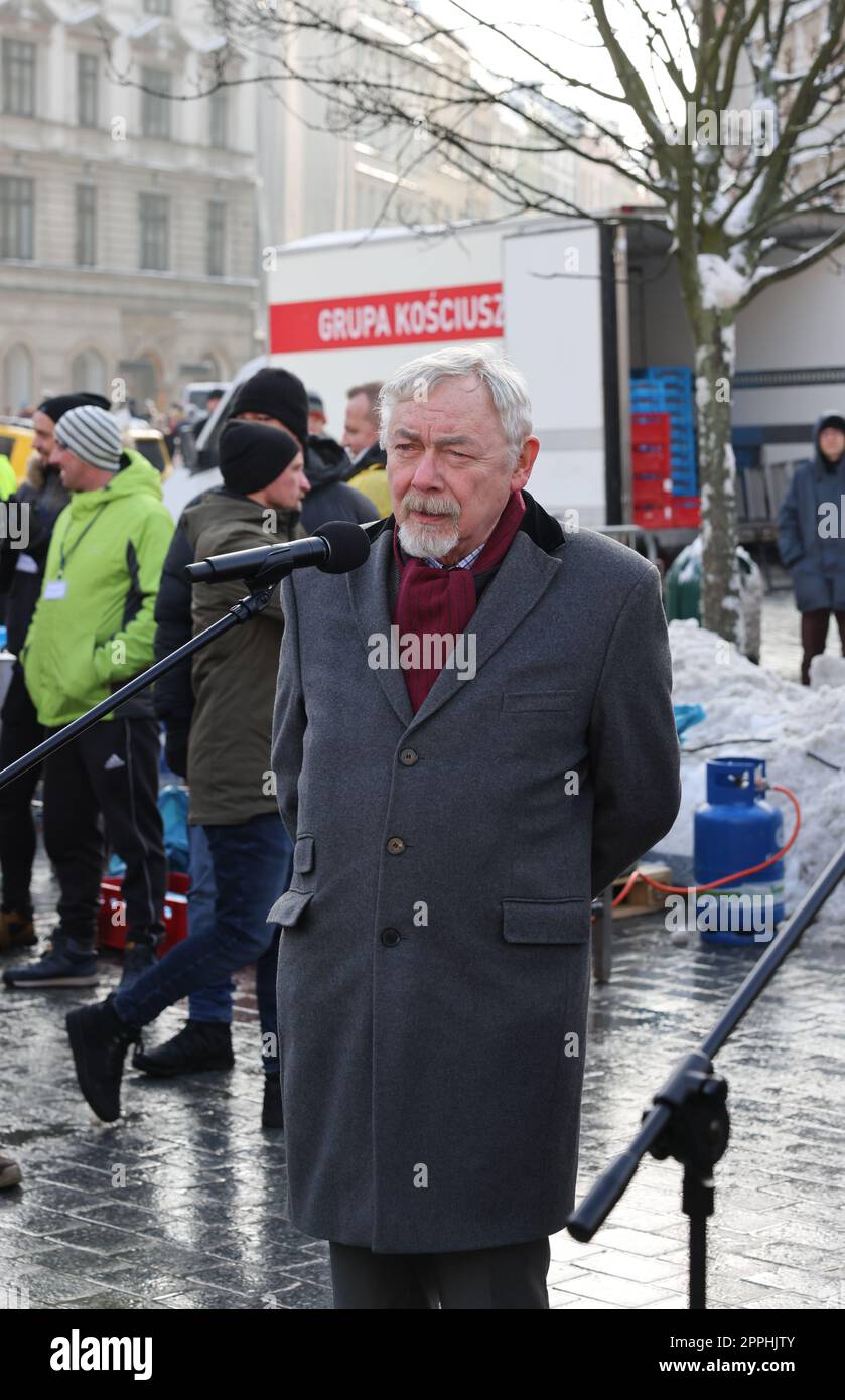 Präsident von Krakau Jacek Majchrowski Stockfoto