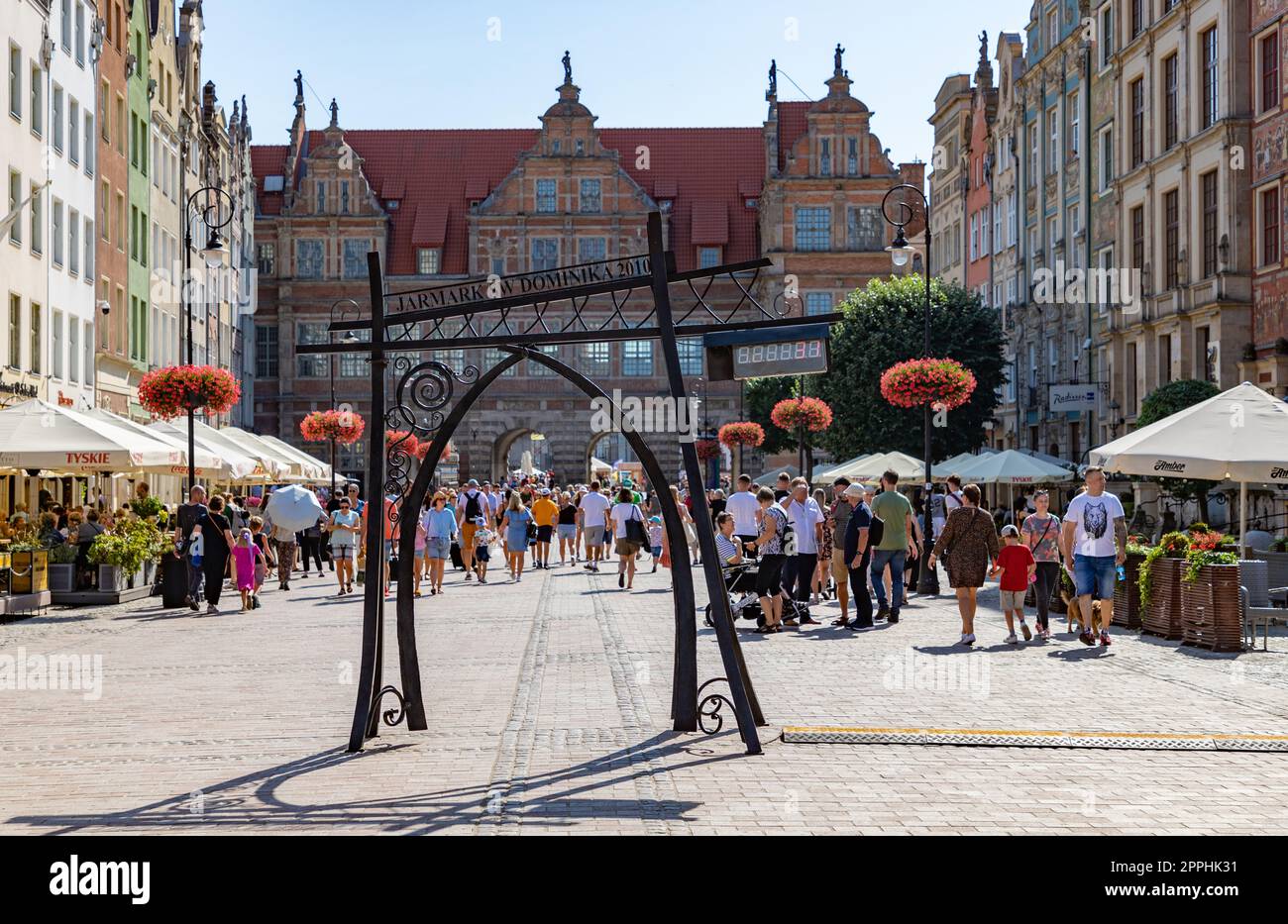Langer Marktplatz Von Danzig - St. Dominic's Fair Photo Spot Stockfoto