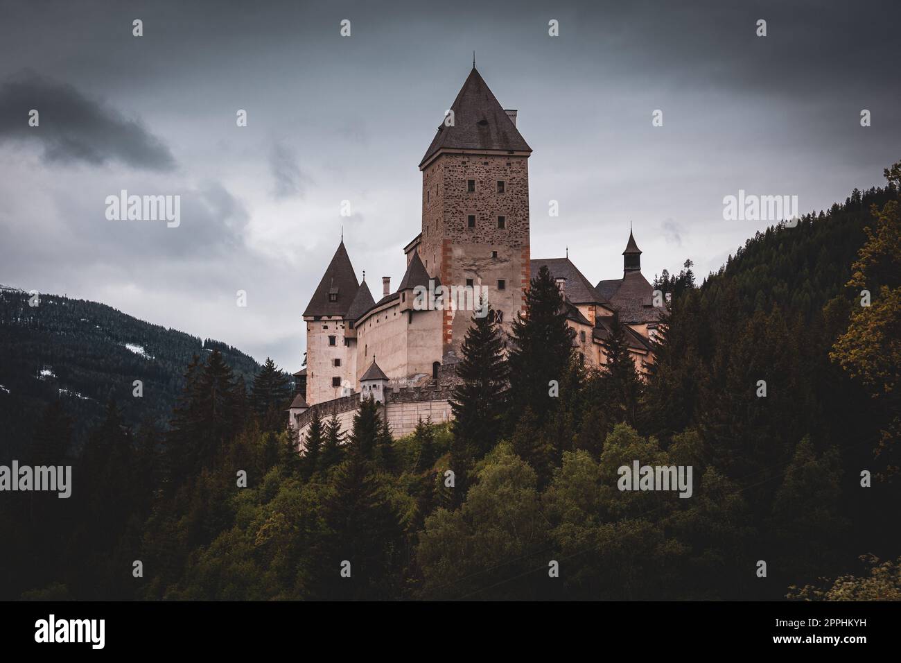 Die Burg Moosham in Osterreich Stockfoto