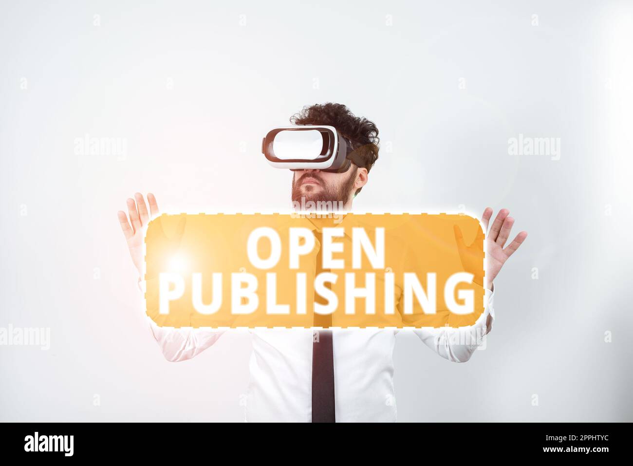 Konzeptionelle Anzeige Veröffentlichung öffnen. Internetkonzept Online-Zugang zu vielen öffentlich zugänglichen und vergriffenen Büchern Stockfoto