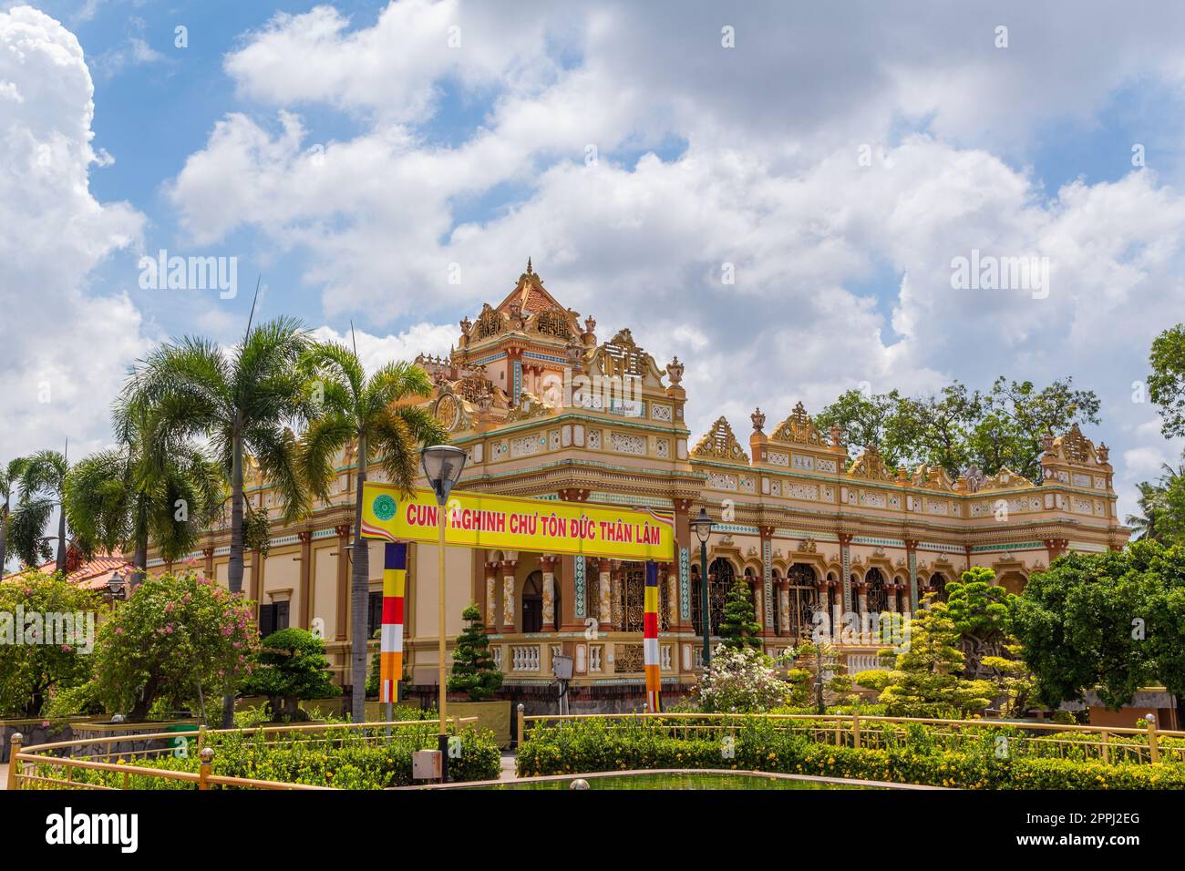 Vinh Tranh Pagode in My Tho Stockfoto