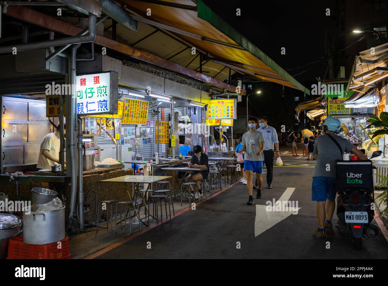 Taipei, Taiwan 01. September 2022: Shida-Nachtmarkt in Taipeh Stockfoto