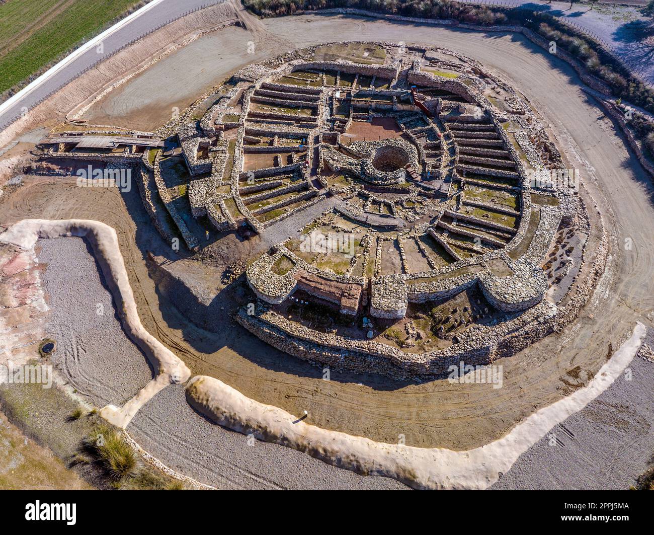 Vilars Festung in Arbeca, Lleida Spanien iberische Siedlung 775 v. Chr.-300 v. Chr Stockfoto