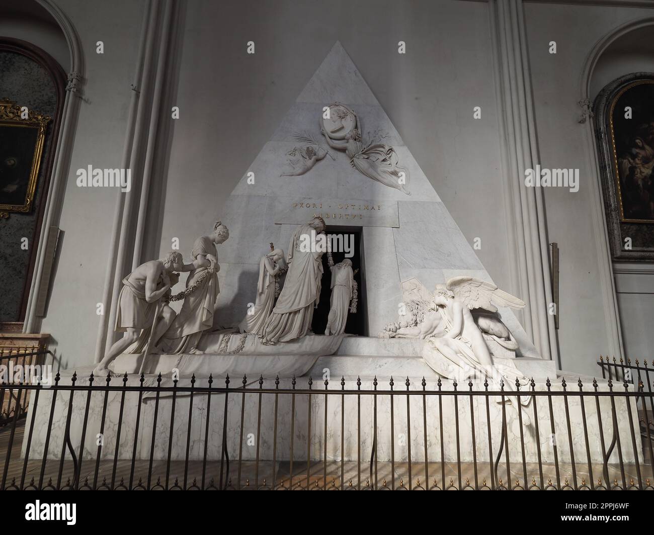 Denkmal der Erzherzogin Marie Christine in der Augustinerkirche in Wien Stockfoto