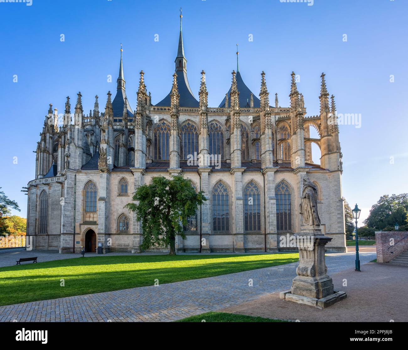 Die berühmte St. Barbara's Cathedral, Kutna Hora, Tschechische Republik Stockfoto