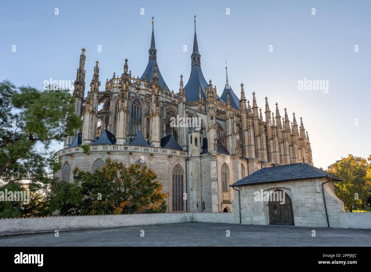 Die berühmte St. Barbara's Cathedral, Kutna Hora, Tschechische Republik Stockfoto