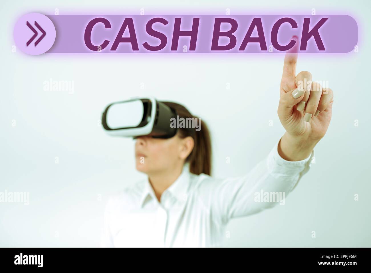 Schreiben mit Text „Cashback“. Der Anreiz für den Geschäftsansatz bot den Käufern bestimmte Produkte an, bei denen sie Bargeld erhielten Stockfoto