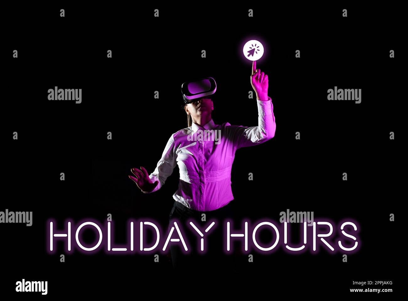 Textüberschrift mit Feiertagsstunden. Prämie für Konzeptfotos, die ein Mitarbeiter an einem Arbeitstag erhält Stockfoto