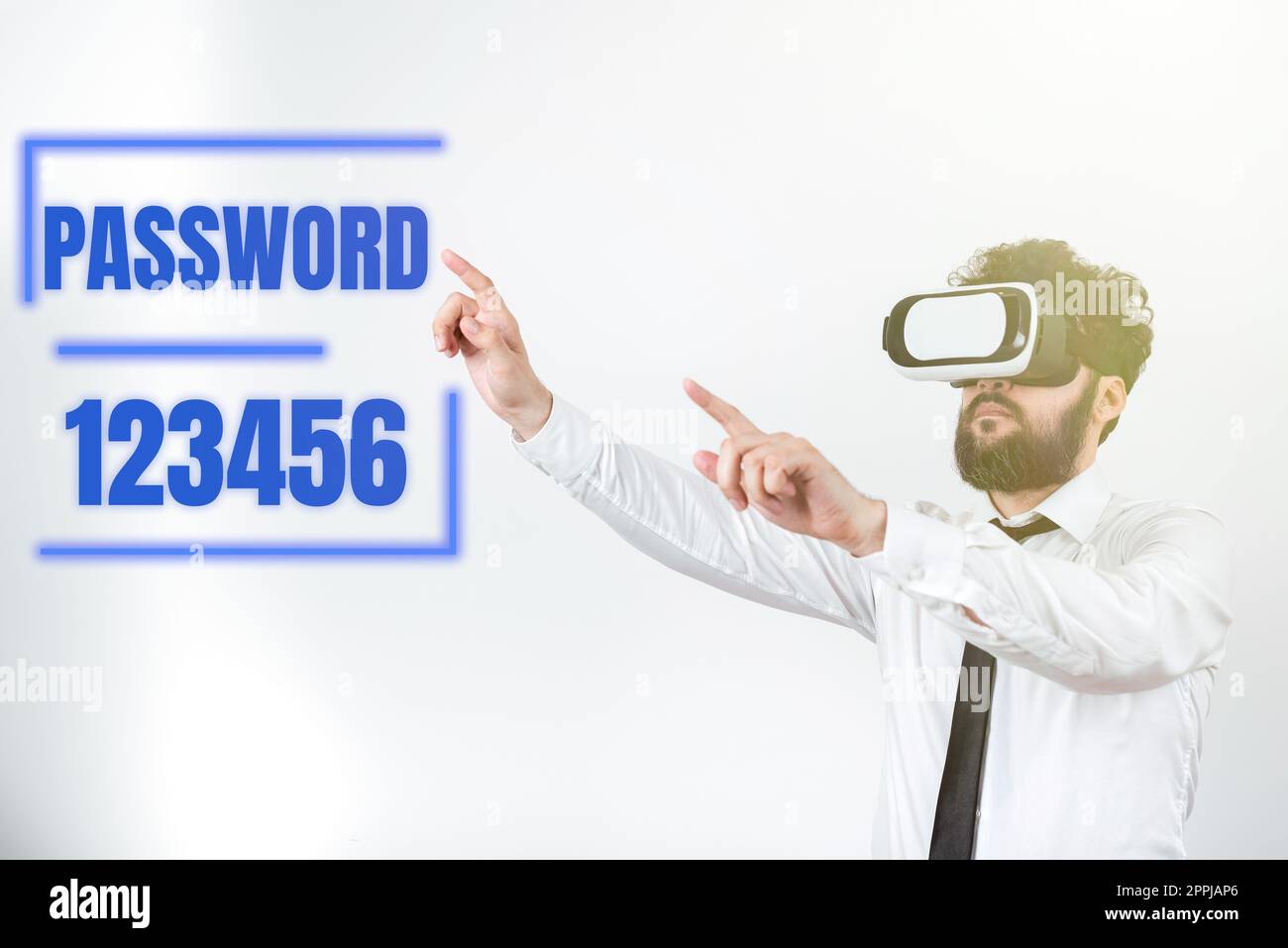 Textüberschrift mit Kennwort 123456. Konzeptfoto das verborgene Wort oder der verborgene Ausdruck, mit dem bzw. dem man auf etwas zugreifen kann Stockfoto