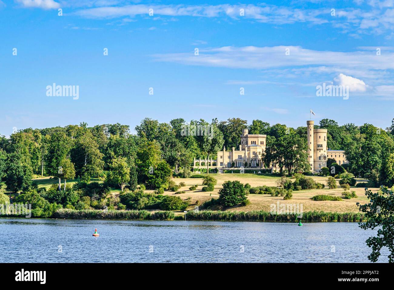 Schloss Babelsberg war die Sommerresidenz des deutschen Kaisers Wilhelm I. Stockfoto