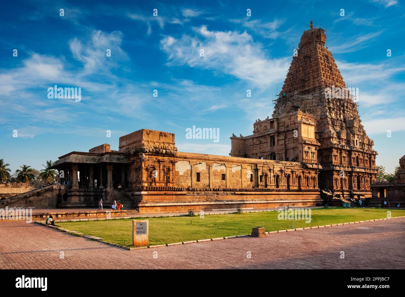 Brihadishwara-Tempel, Tanjore Stockfoto