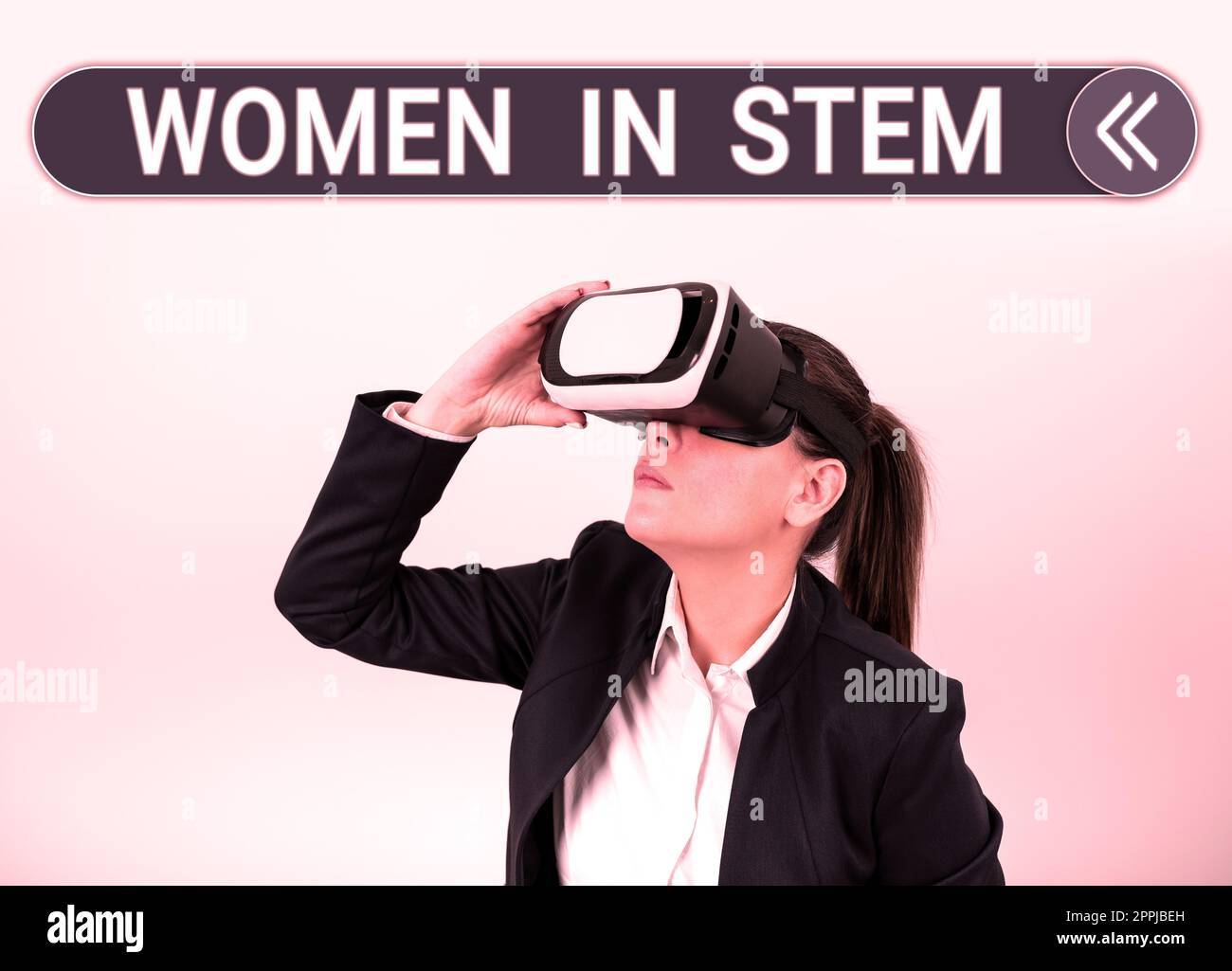 Textzeichen mit „Women in Stem“. Geschäftsansatz Wissenschaft Technik Technik Technik Mathematik Wissenschaft Stockfoto