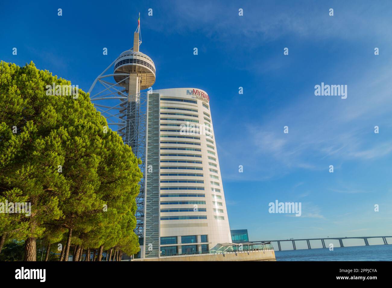 Vasco da Gama Tower, das Myriad Hotel Stockfoto