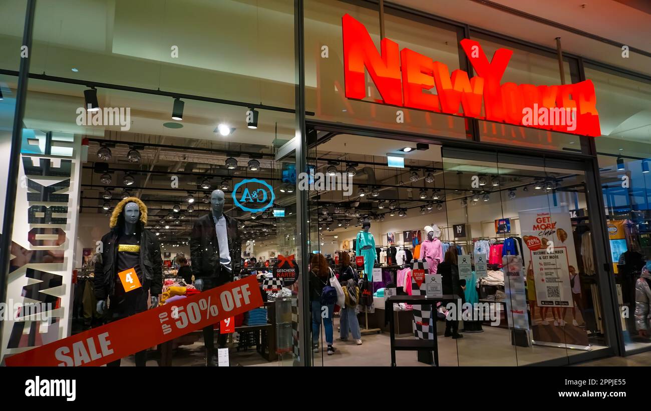 Newyorker-Laden in Baden-Baden. Stockfoto