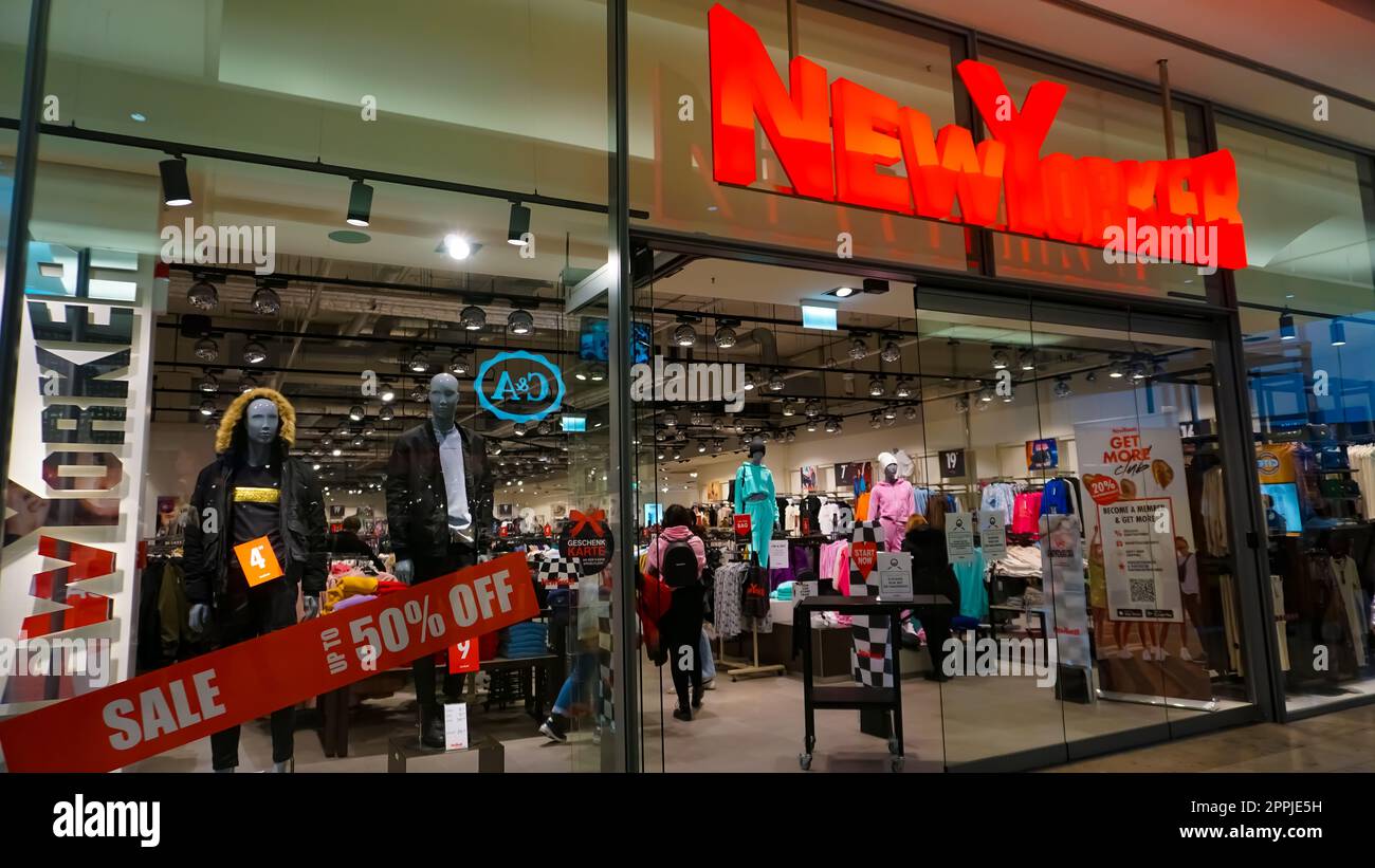 Newyorker-Laden in Baden-Baden. Stockfoto