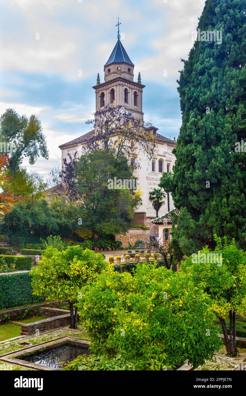 Christlicher Tempel in Alhambra, Spanien Stockfoto