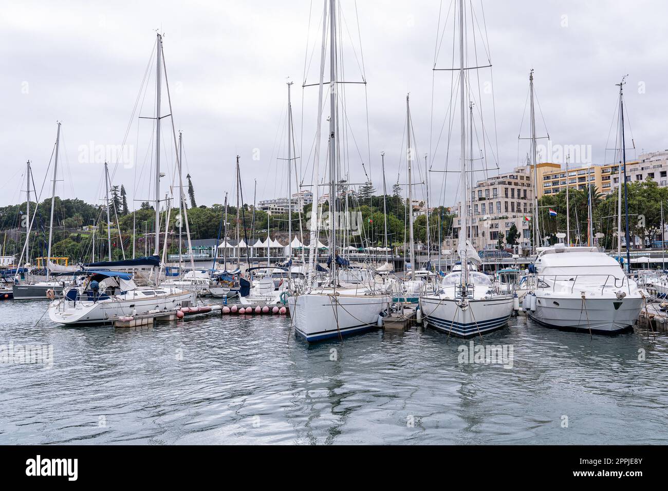 Der Hafen in funchal madeira Stockfoto