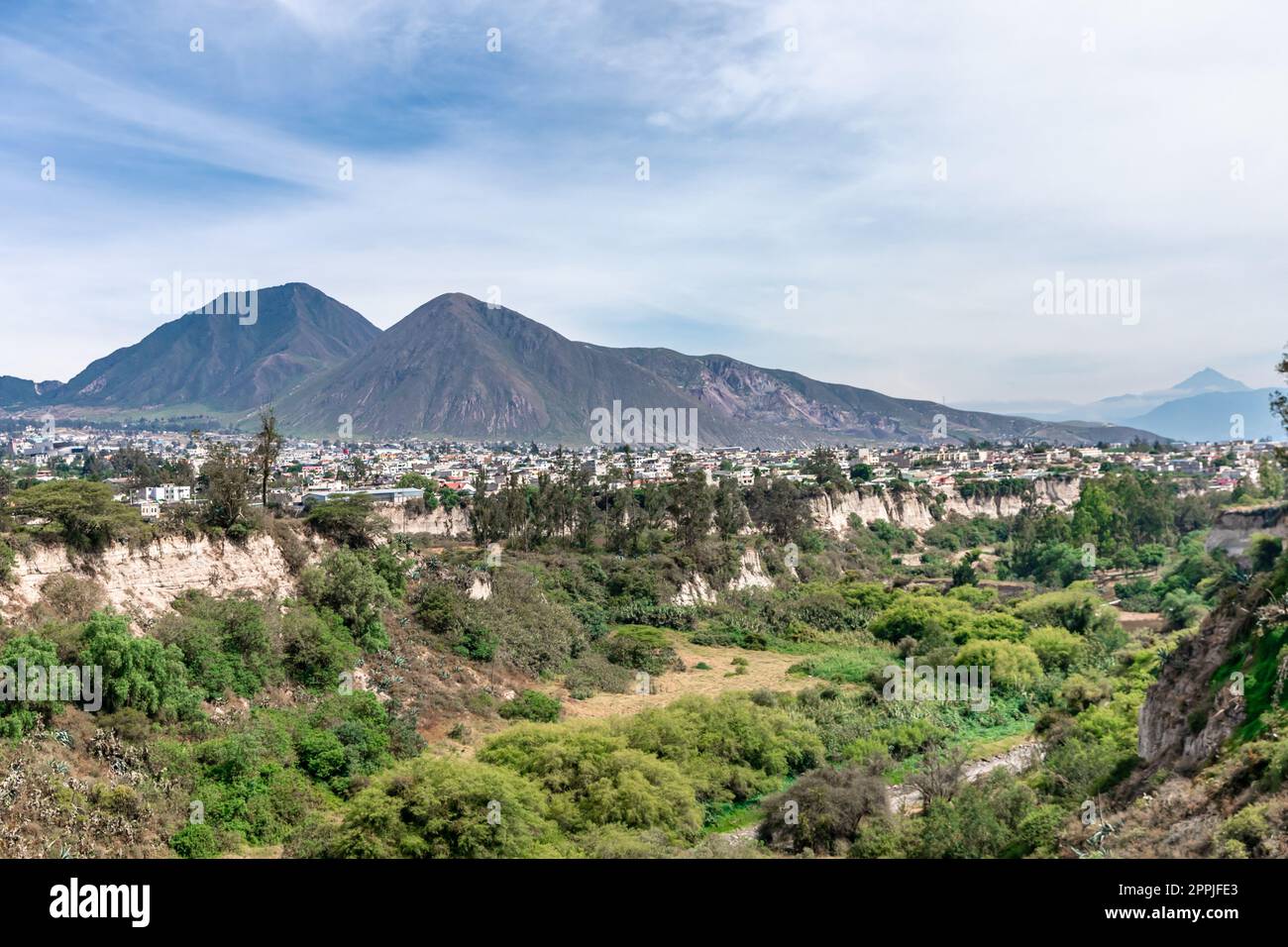 Natürliche Landschaft ecuadors in südamerika Stockfoto