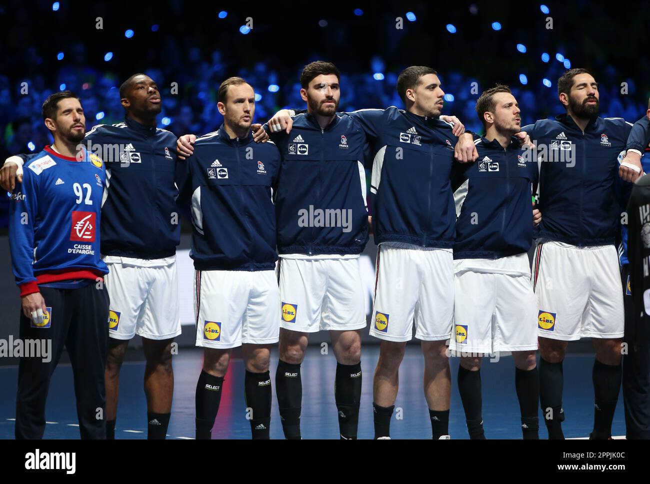 Tele2 Frank Während der IHF Männer-Weltmeisterschaft 2023 findet am 29. Januar 2023 ...