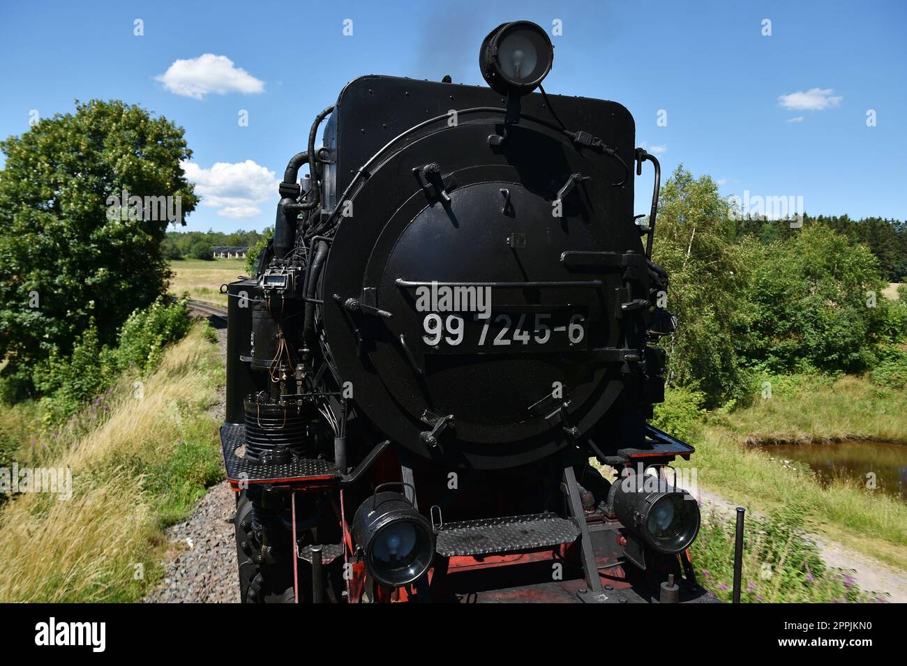 Dampflokomotive der Schmalspurbahn Harz Stockfoto