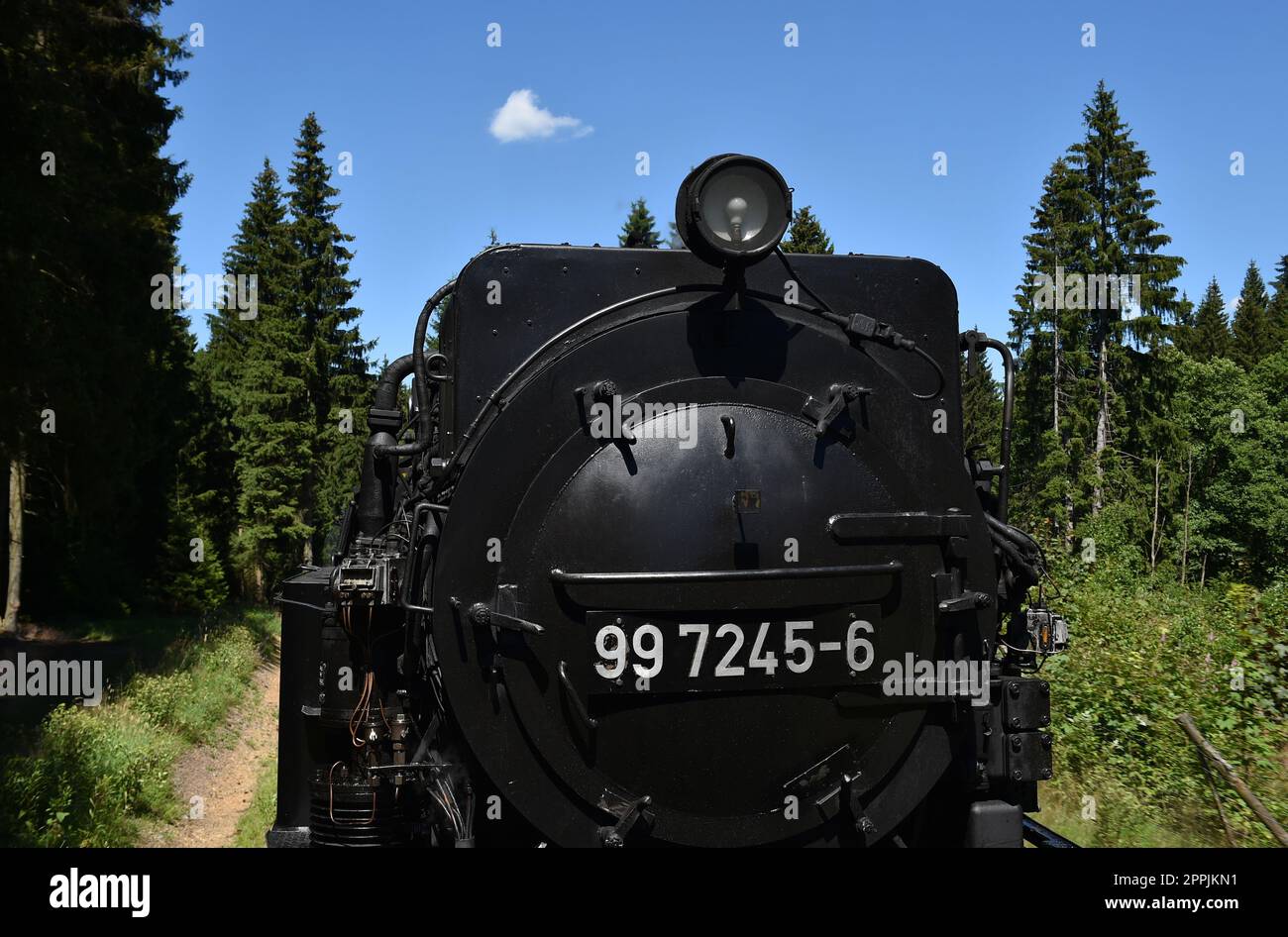 Dampflokomotive der Schmalspurbahn Harz Stockfoto