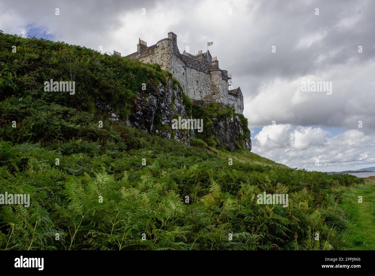 Duart Castle, die Landschaft von Mull Island Stockfoto