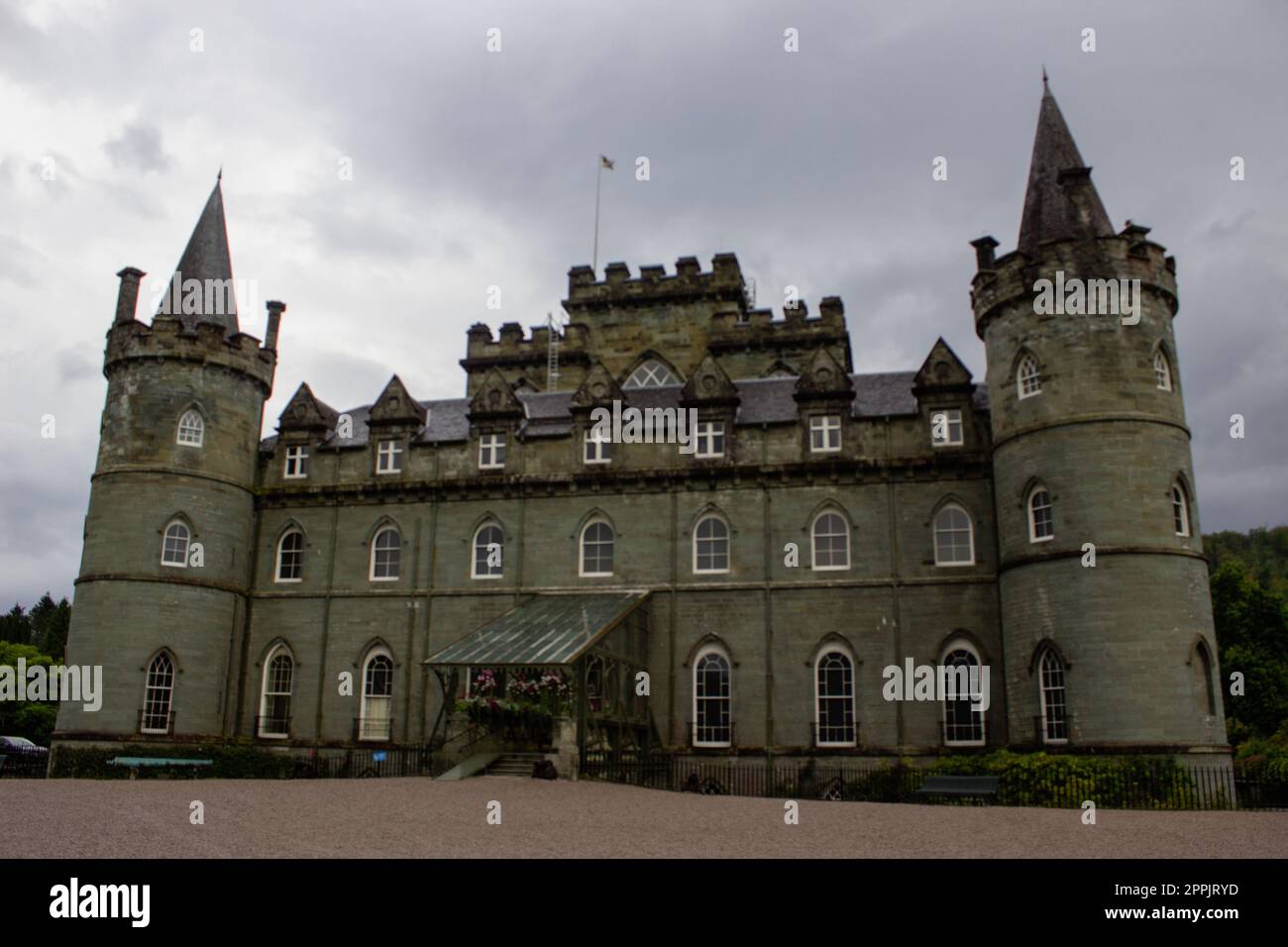 Außenansicht von Inveraray Castle Stockfoto