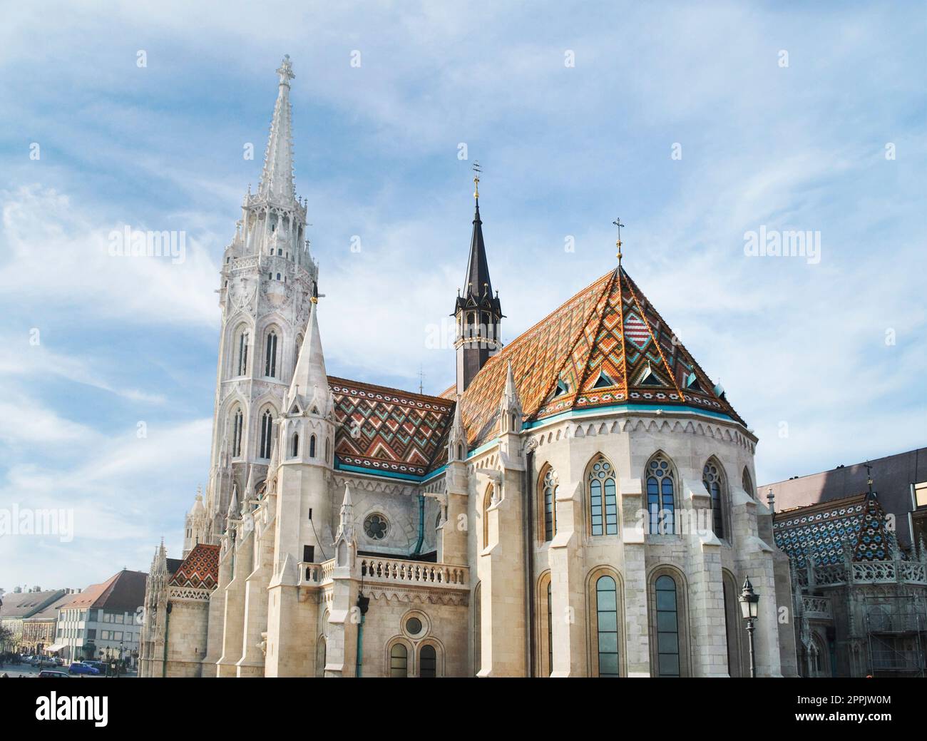St. Matthias-Kirche in Budapest, Ungarn. Stockfoto