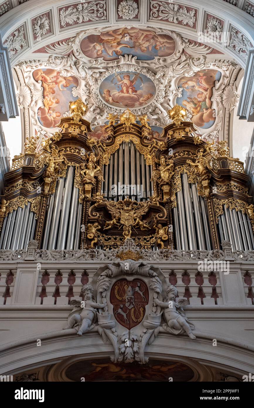 Die größte Orgel der Welt in der Kathedrale Passau in Bayern Stockfoto