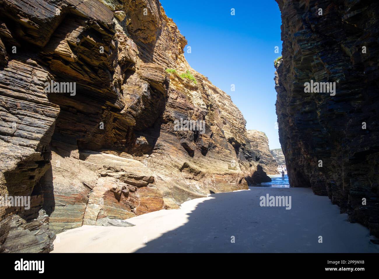 As Catedrais Beach - Strand der Kathedralen - Galicien, Spanien Stockfoto