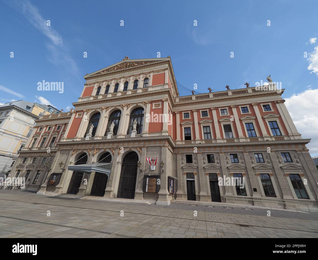 Musikverein-Konzertsaal in Wien Stockfoto