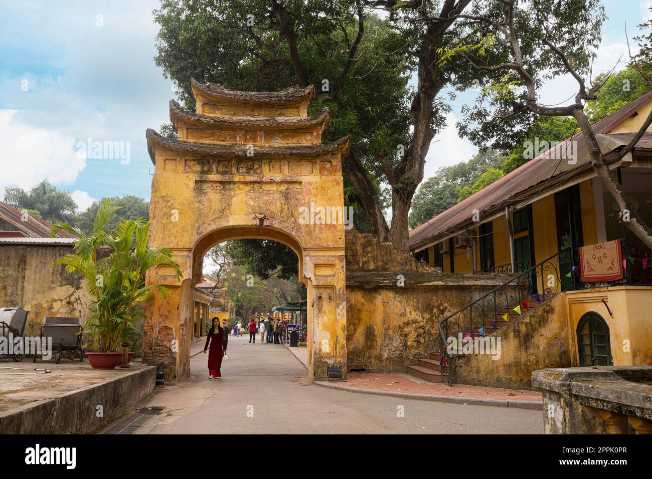 Die kaiserliche Zitadelle ThÄƒng Long in Hanoi, Vietnam Stockfoto