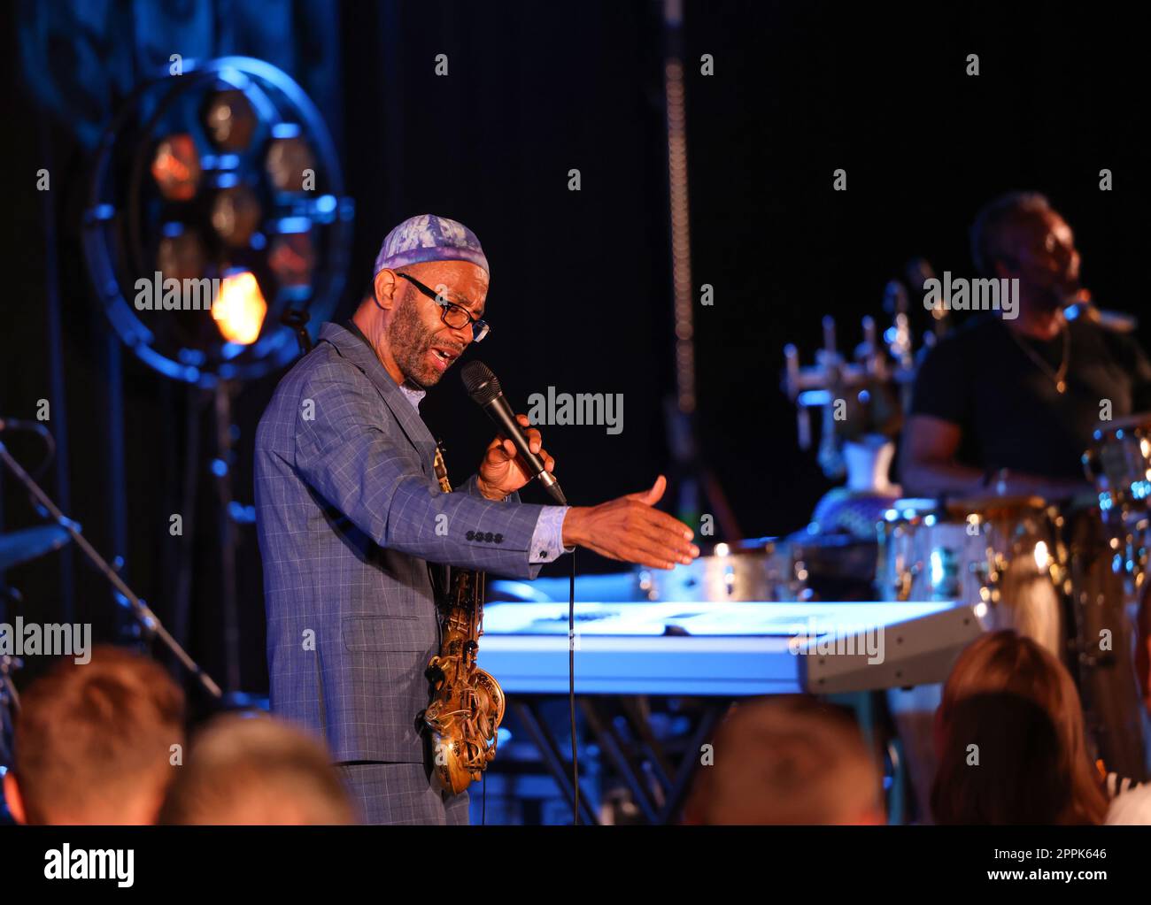 Kenny Garrett Quintet beim Jazz-Festival im Sommer in Krakau, Polen Stockfoto