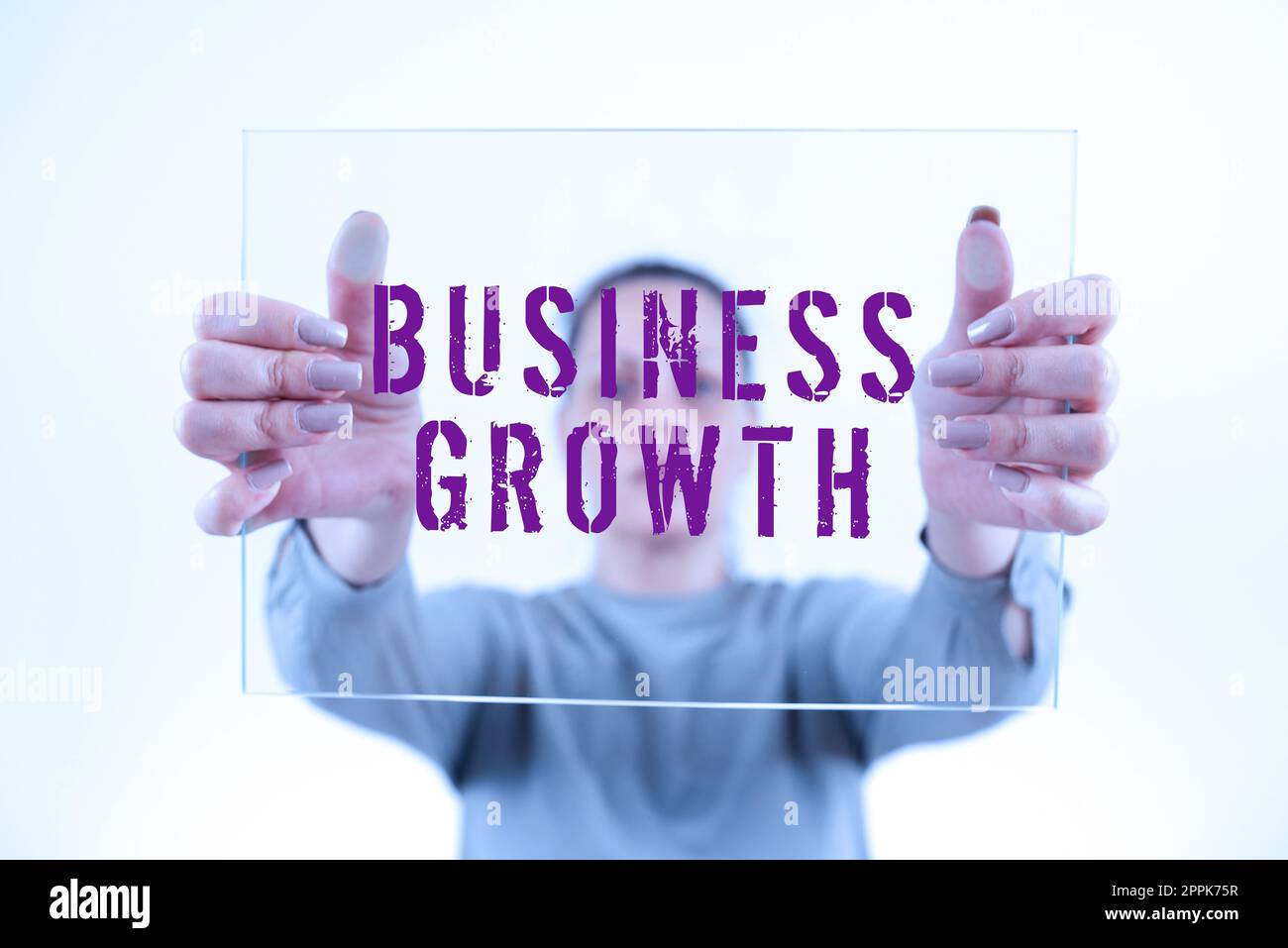 Handschrift Text Wachstum des Unternehmens. Unternehmen zeigen eine langfristige Phase, in der Unternehmen für die Expansion qualifiziert sind Stockfoto