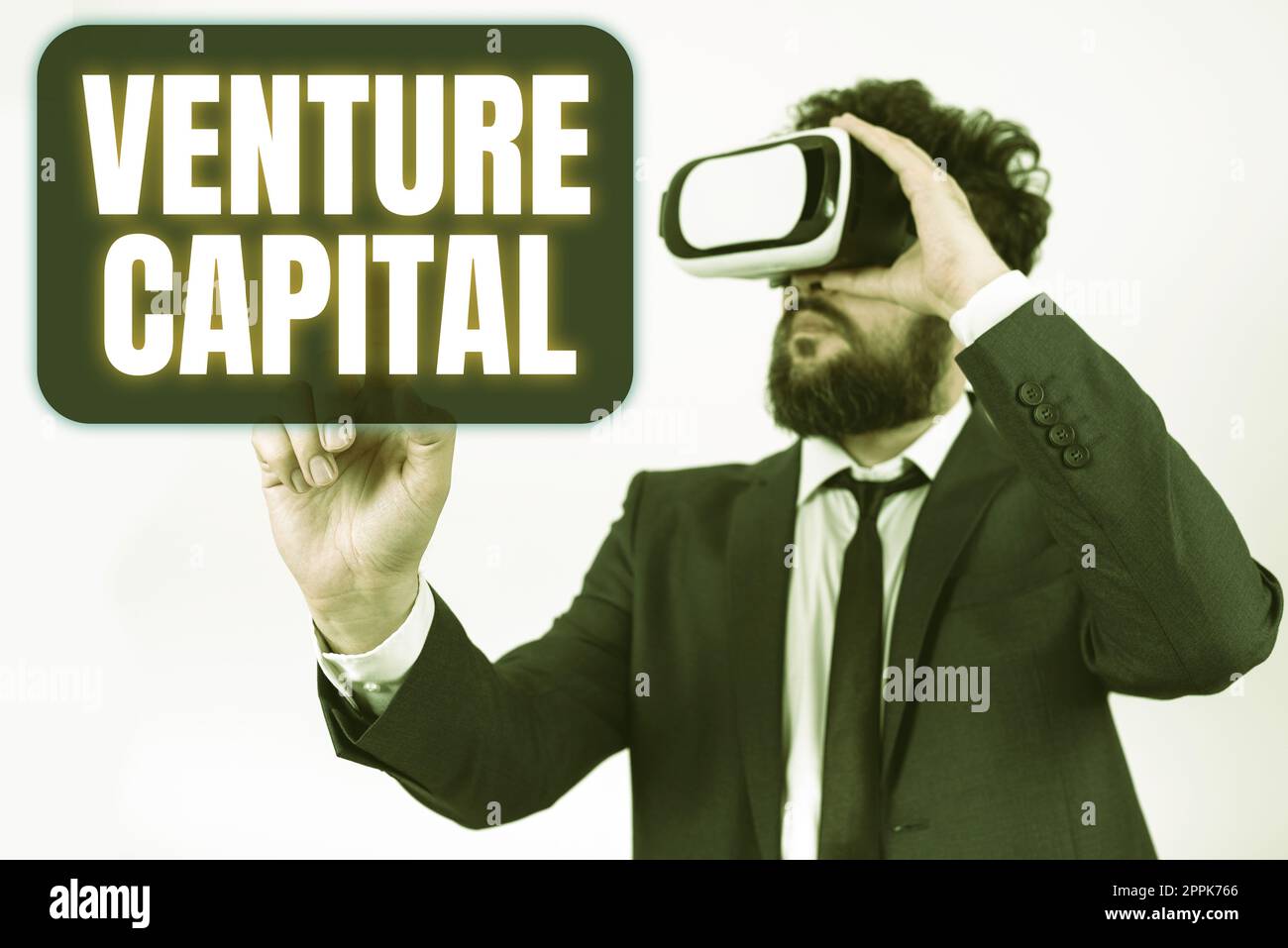 Schild mit Venture Capital. Wort für verfügbar für Investitionen in das Eigentümerelement von New Stockfoto