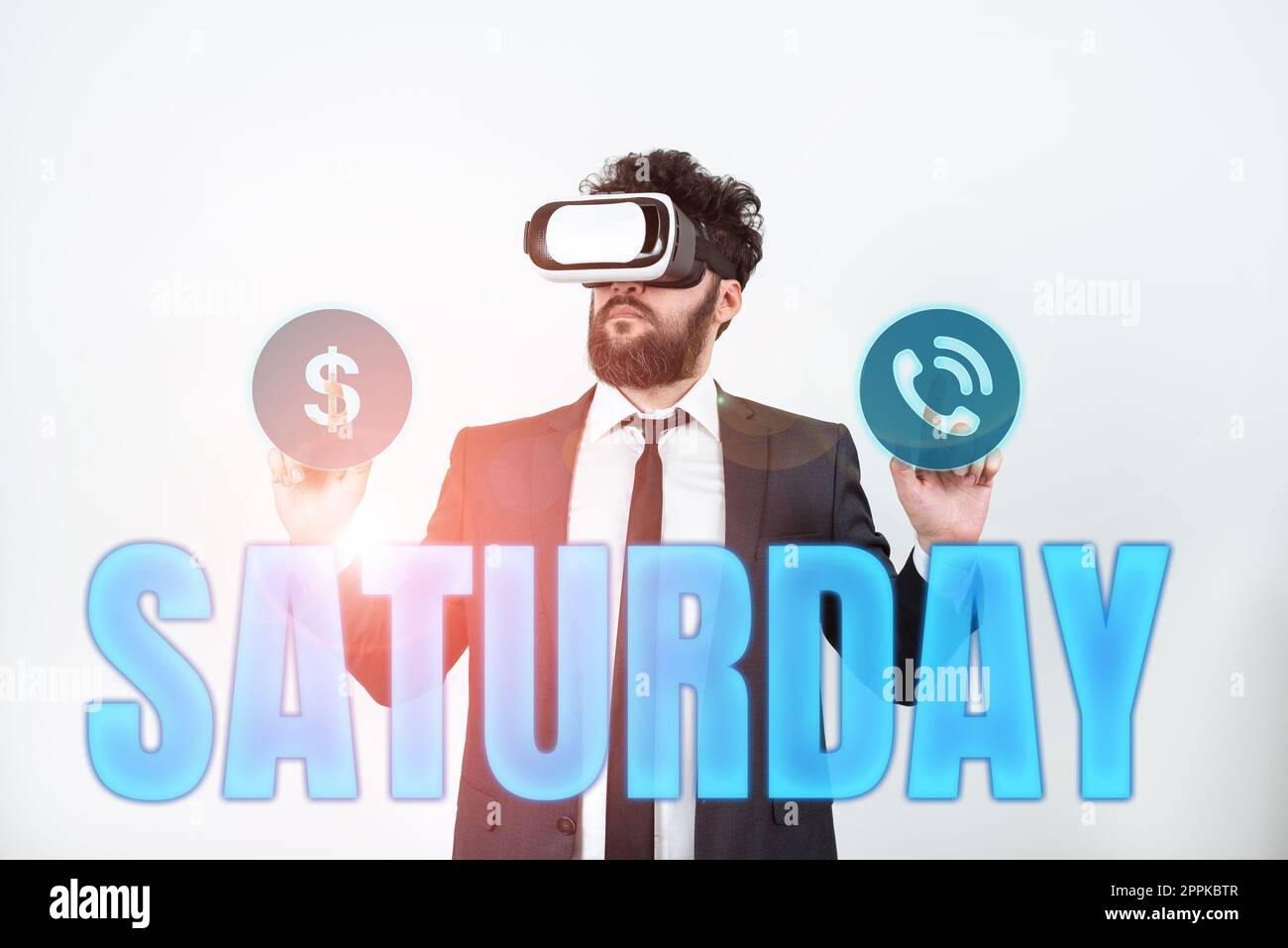 Schreiben von Textanzeige Samstag. Internetkonzept erster Tag des Wochenendes entspannende Zeit Urlaub Freizeit Moment Stockfoto