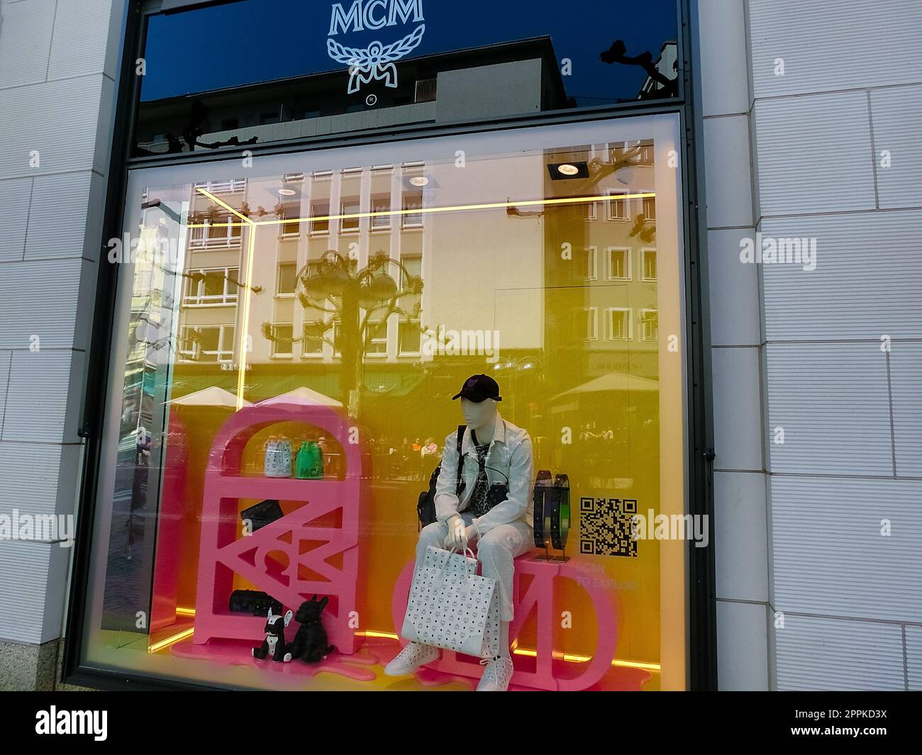 MCM-Modeboutique in Frankfurt am Main, Deutschland Stockfoto