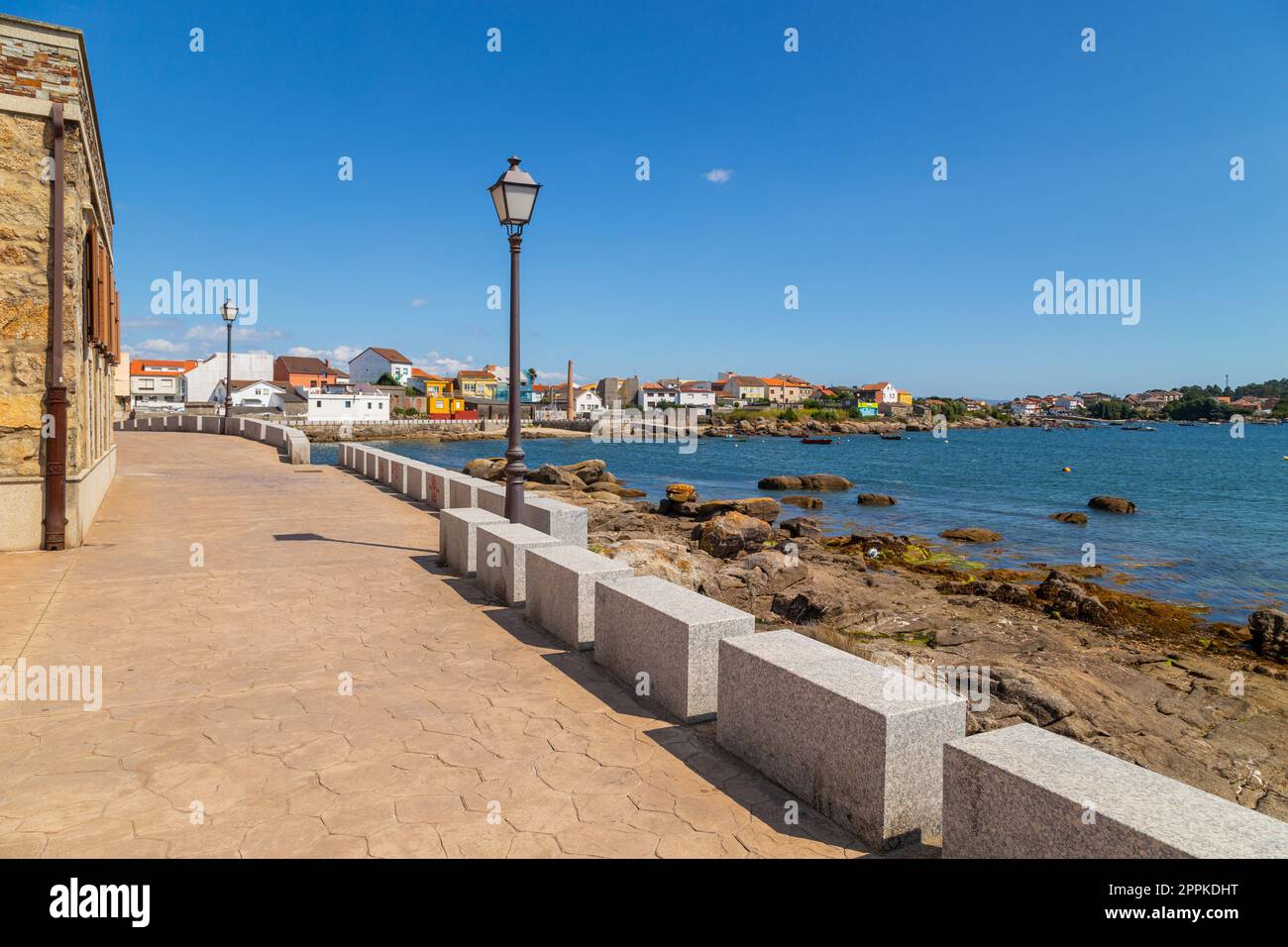 Meereslandschaft der Insel Arousa Stockfoto