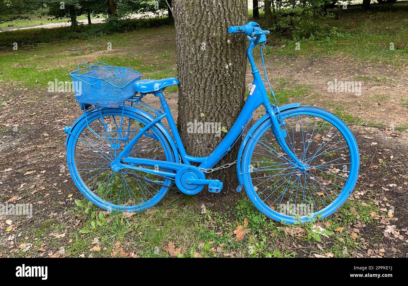 Bunte Fahrräder, Kunst Stockfoto