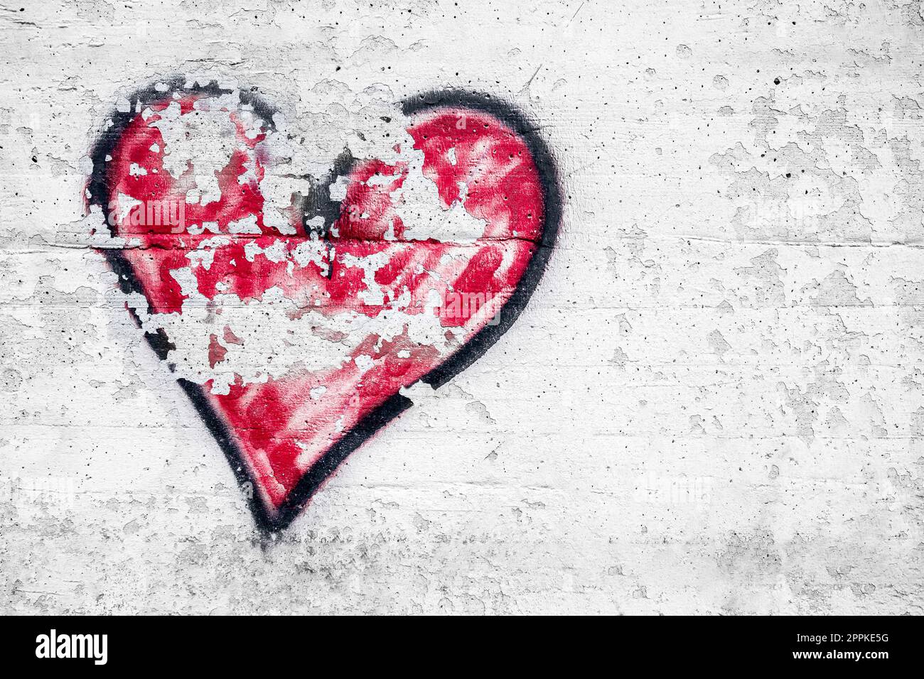 Großen roten Herz Stockfoto