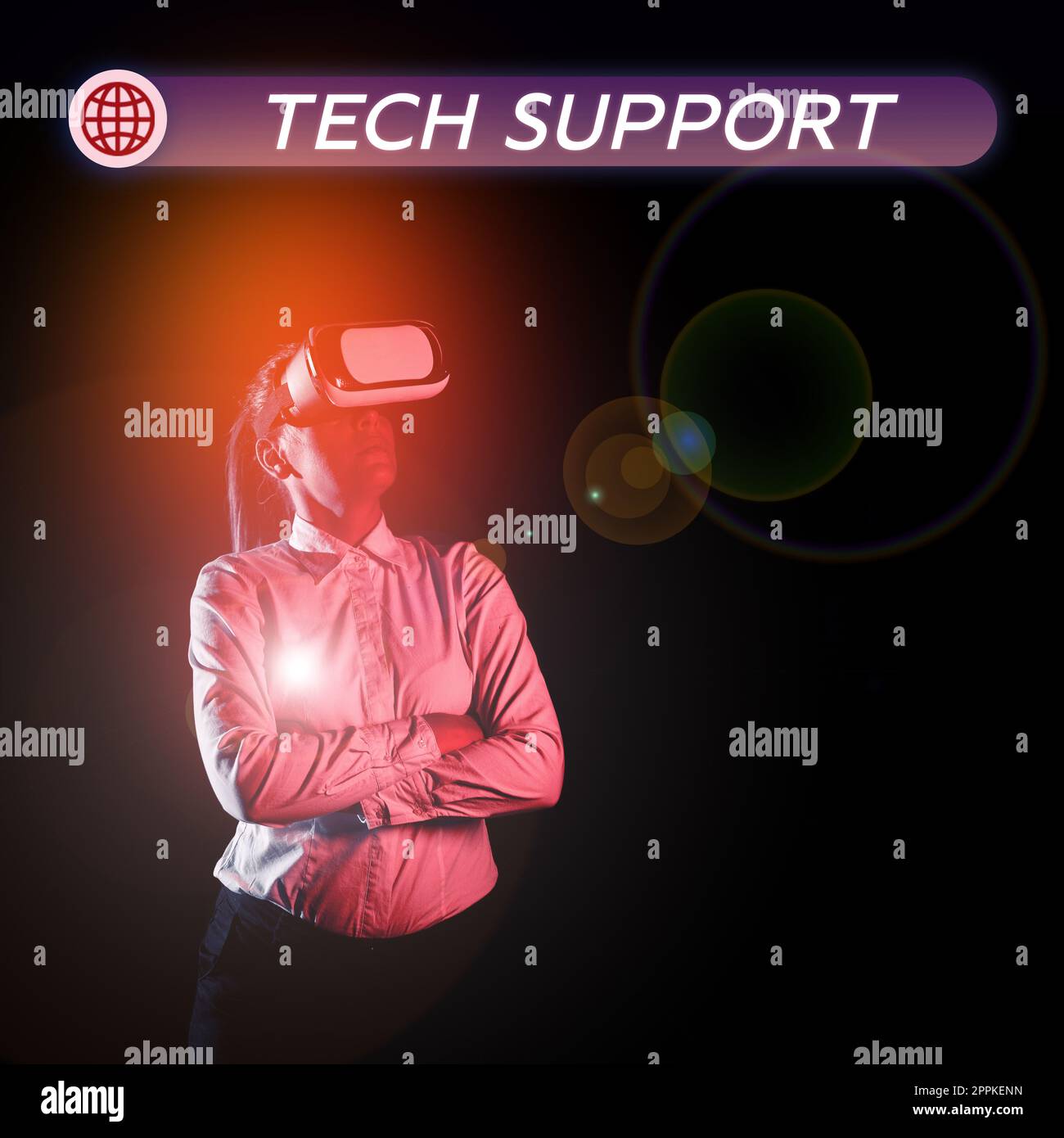 Textschild mit dem Hinweis auf den technischen Support. Geschäftsidee Unterstützung von Personen, die technische Probleme haben Stockfoto