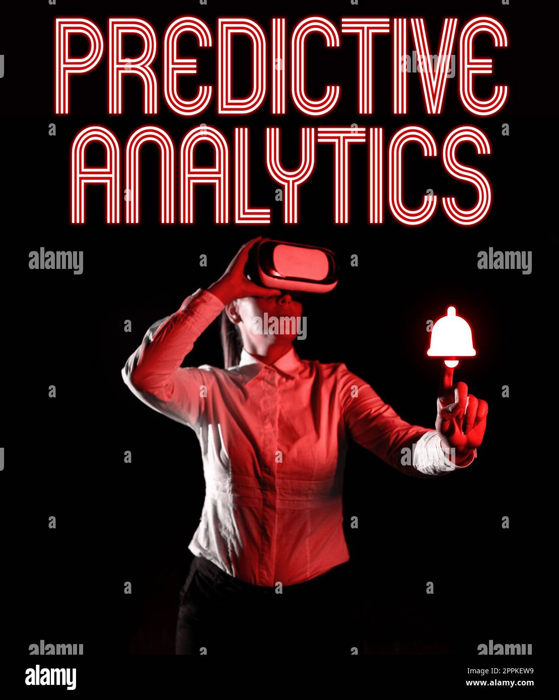 Konzeptionelle Anzeige Predictive Analytics. Wort für Sammlung optimieren CRM erreichen Kunde identifizieren Stockfoto