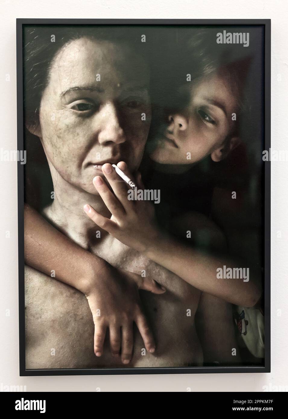 Eine Reihe von Fotos unter dem gemeinsamen Titel Mama der polnischen Fotografin Aneta Grzeszykowska Stockfoto