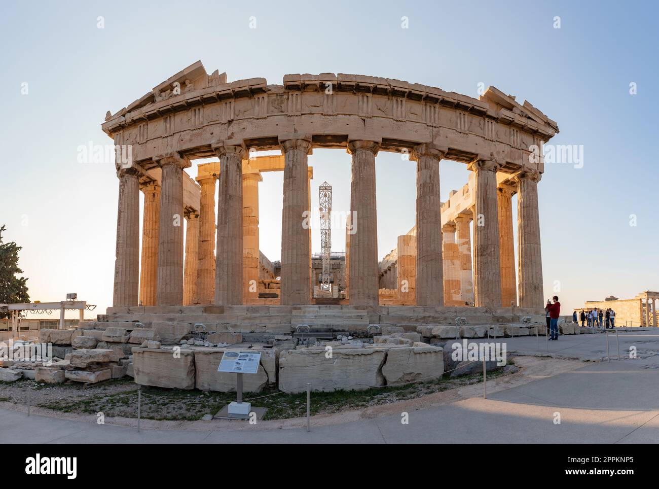 Akropolis von Athen - Parthenon Stockfoto