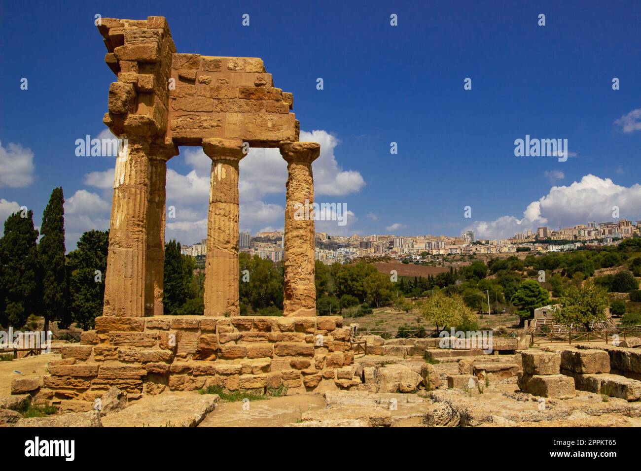 Tempio della Concordia in Agrigento Stockfoto