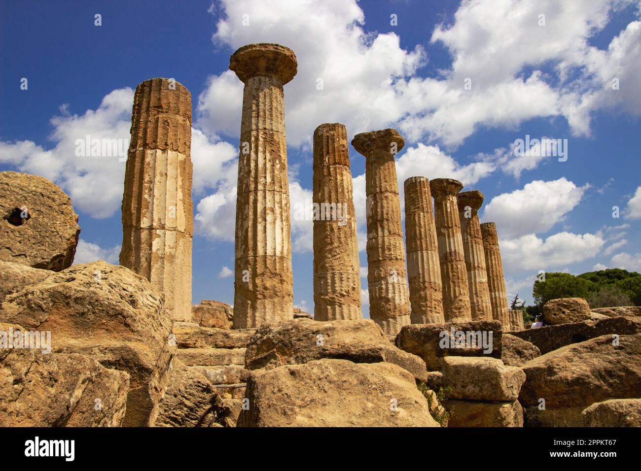 Tempio della Concordia in Agrigento Stockfoto