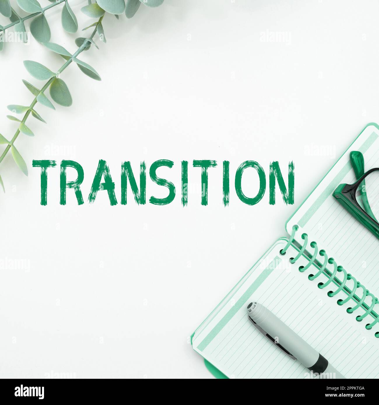 Konzeptionelle Beschriftung – Übergang. Geschäftsüberblick eine dramatische oder weitreichende Veränderung der Form oder des Erscheinungsbildes Stockfoto