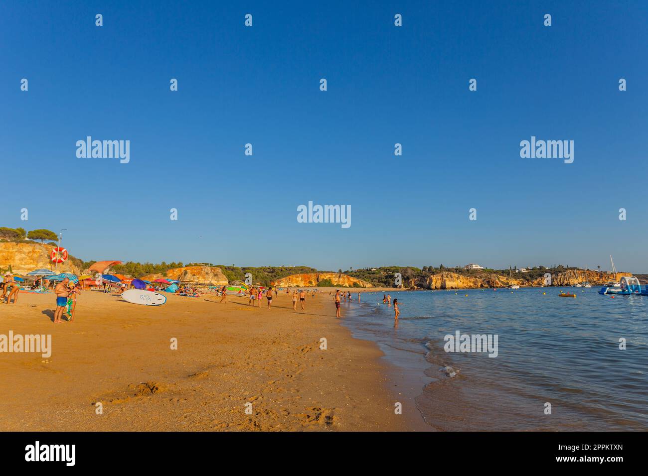 Praia Grande Strand. Ferragudo Stockfoto