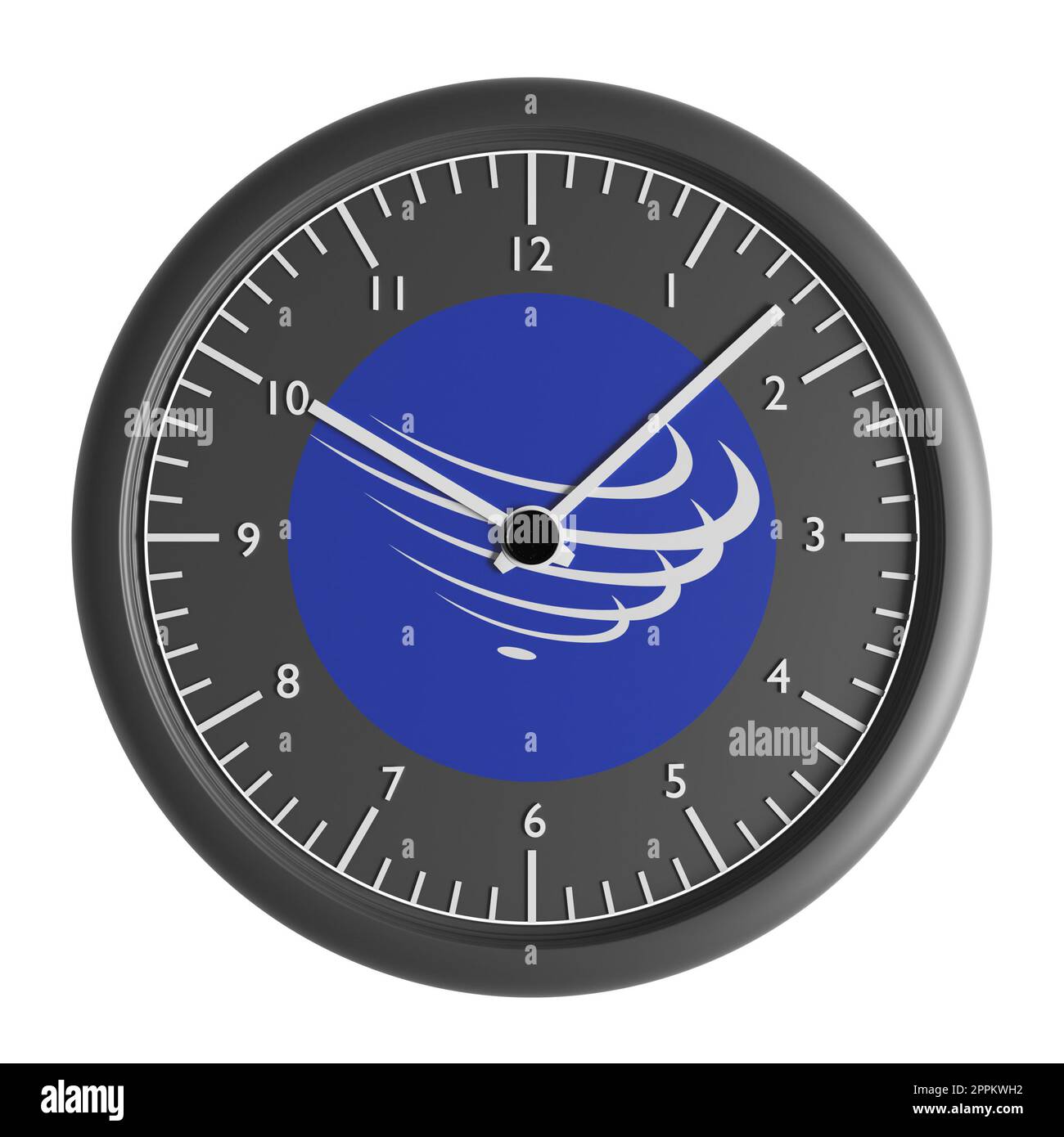 Zeichen und Symbole. Konstruktionselement. 3D Abbildung. Wanduhr mit der Flagge der Union Südamerikanischer Nationen Stockfoto Zeichen und Symbole. Konstruktionselement. 3D Abbildung. Wanduhr mit der Flagge der Union Südamerikanischer Nationen Stockfoto