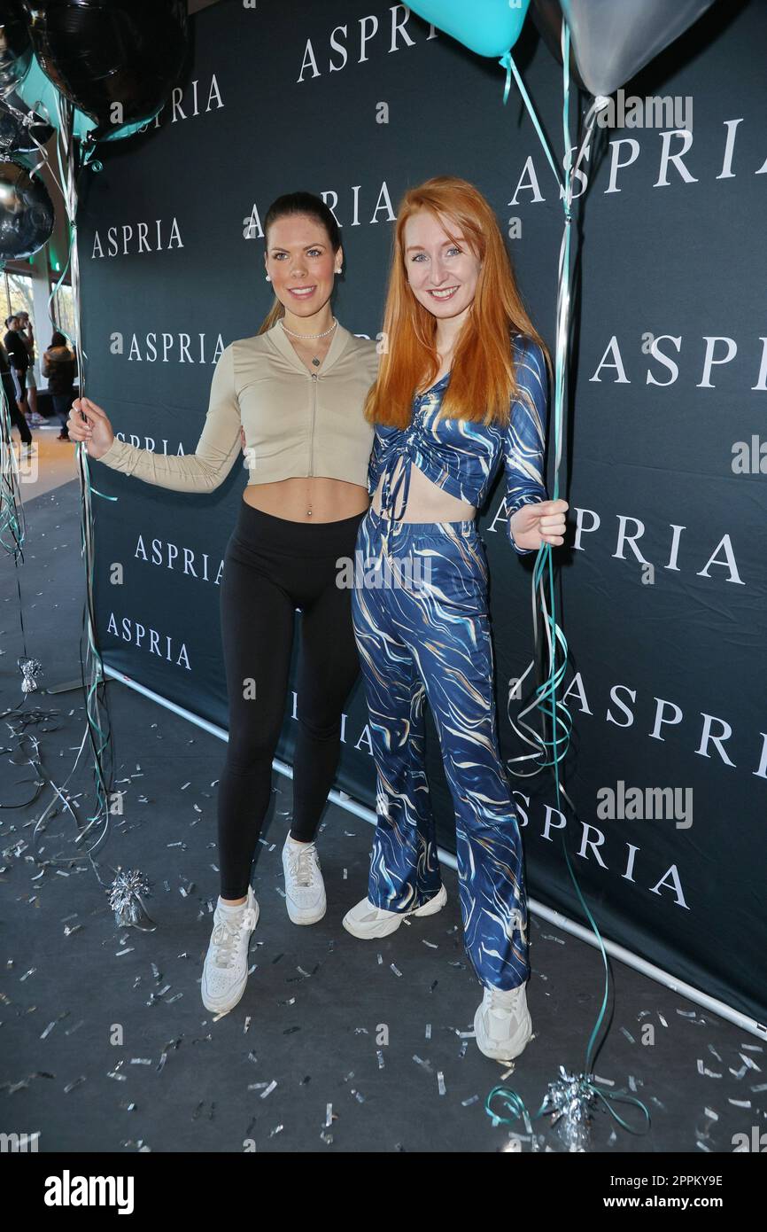 Jacqueline Hardt (Jackyxsecrex), Lena Jensen, Eröffnung der Energy-Arena im Aspria Cluib Alstertal, Hamburg, 04.02.2023 Stockfoto